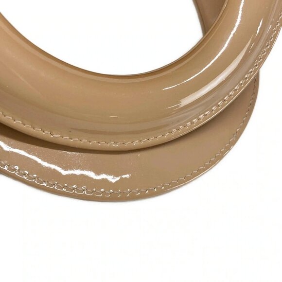 Auth DIOR/ChristianDior Lady Dior Small M0531OWCB_49PU Pink Beige Patent Leather - Picture 8 of 16